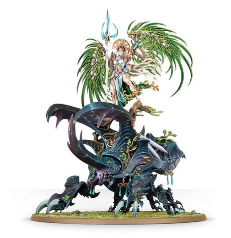 Dit is een afbeelding van het miniatuur Alarielle The Everqueen - Sylvaneth voor het spel Warhammer, te koop bij Tabletop Miniature Wargames spellenwinkel Speldorado in delft