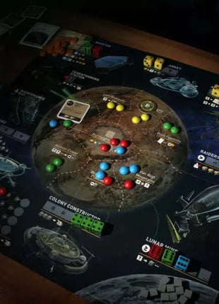 Dit is een foto van het spel Alien Frontiers te koop bij Speldorado Spellenwinkel Delft