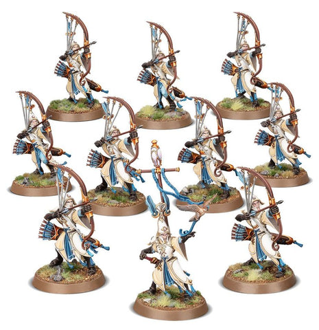 Dit is een afbeelding van het miniatuur Anari Auralan Sentinels - Lumineth Realm Lords voor het spel Warhammer, te koop bij Tabletop Miniature Wargames spellenwinkel Speldorado in delft