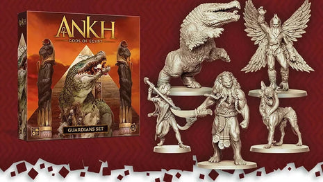 Dit is een foto van het spel Ankh Gods of Egypt Guardians Set  - EN te koop bij Speldorado Spellenwinkel Delft