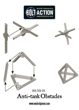 Dit is een foto van het spel Anti-Tank Obstacles te koop bij Speldorado Spellenwinkel Delft
