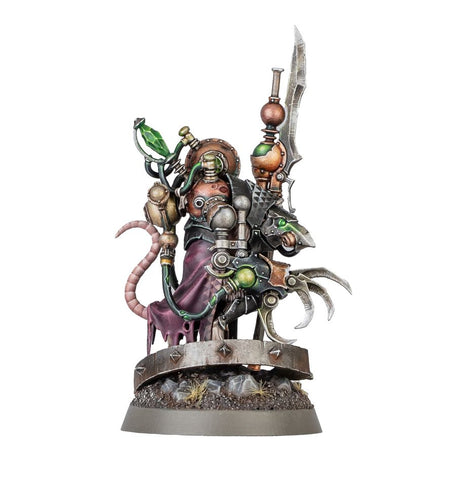 Dit is een afbeelding van het miniatuur Arch-Warlock - Skaven voor het spel Warhammer, te koop bij Tabletop Miniature Wargames spellenwinkel Speldorado in delft