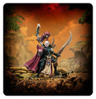 Dit is een afbeelding van het miniatuur Archon -Drukhari voor het spel Warhammer, te koop bij Tabletop Miniature Wargames spellenwinkel Speldorado in delft