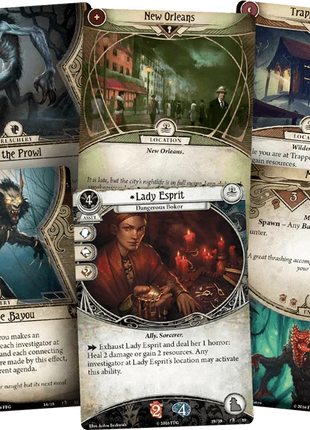 Dit is een foto van het spel Curse of the Rougarou Scenario - Arkham Horror - LCG te koop bij Speldorado Spellenwinkel Delft