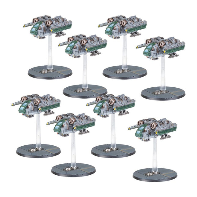 Dit is een foto van het spel Arvus Lighters - Legion Imperialis te koop bij Speldorado Spellenwinkel Delft