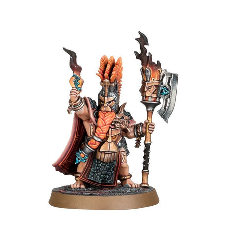 Dit is een foto van het spel Auric Flamekeeper - Fyreslayers te koop bij Speldorado Spellenwinkel Delft