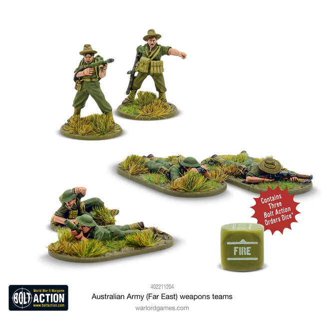 Dit is een foto van het spel Australian Army Weapons Teams (Far East) te koop bij Speldorado Spellenwinkel Delft