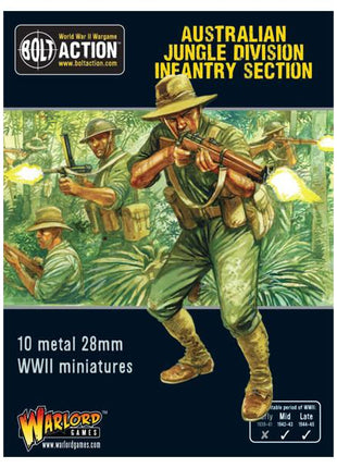 Australian Jungle Division Infantry Section voor Bolt Action - amerikanen infantry schaal 1:58 miniatuur