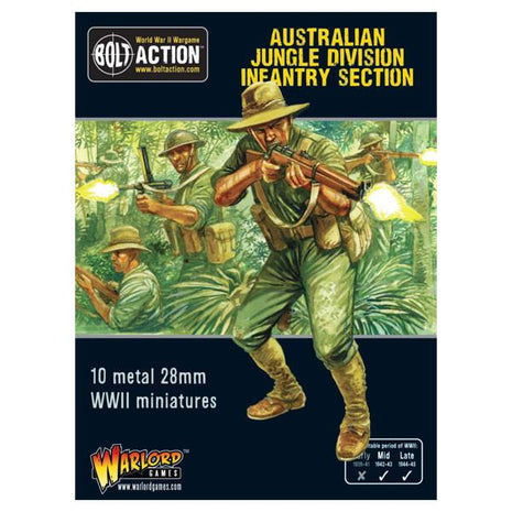 Australian Jungle Division Infantry Section voor Bolt Action - amerikanen infantry schaal 1:58 miniatuur