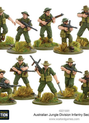 Dit is een foto van het spel Australian Jungle Division Infantry Section te koop bij Speldorado Spellenwinkel Delft