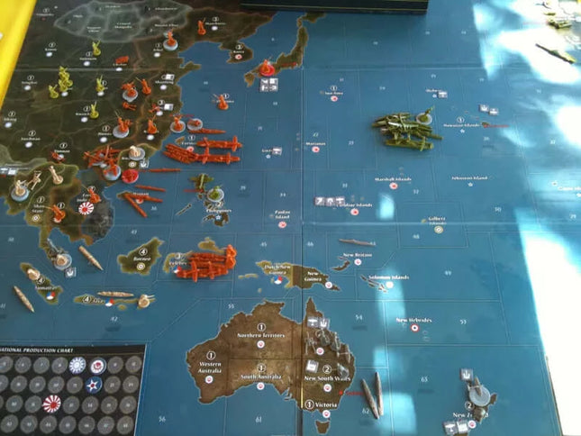 Dit is een foto van het spel Axis And Allies Pacific 1940 te koop bij Speldorado Spellenwinkel Delft