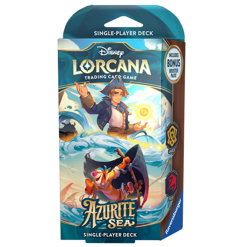 Disney Lorcana Azurite Sea Starter Deck Jim Hawkins & Tigger - Disney Lorcana