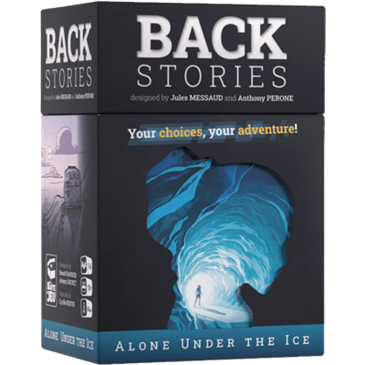 Dit is een foto van het spel Backstories Alone Under the Ice te koop bij Speldorado Spellenwinkel Delft