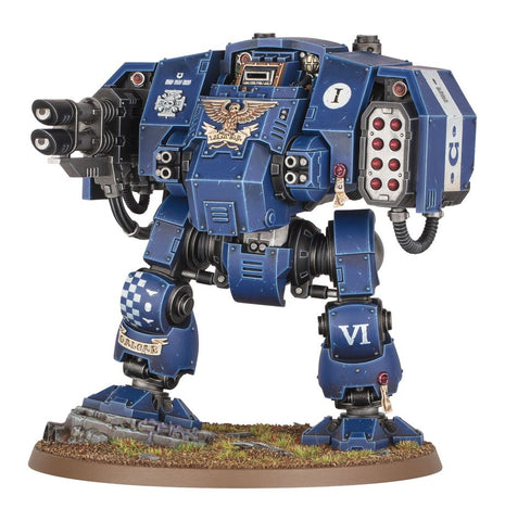 Dit is een afbeelding van het miniatuur Ballistus Dreadnought - Space Marines voor het spel Warhammer, te koop bij Tabletop Miniature Wargames spellenwinkel Speldorado in delft
