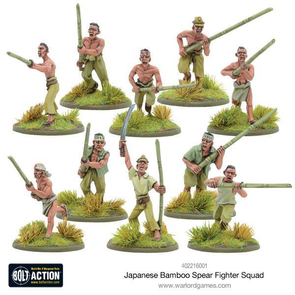 Dit is een foto van het spel Japanese Bamboo Spear Fighter squad te koop bij Speldorado Spellenwinkel Delft