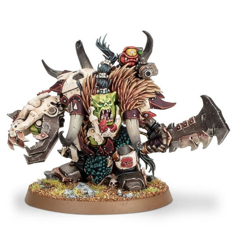 Dit is een afbeelding van het miniatuur Beastboss - Orks voor het spel Warhammer, te koop bij Tabletop Miniature Wargames spellenwinkel Speldorado in delft