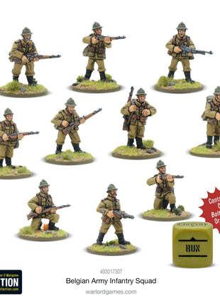 Dit is een foto van het spel Belgian Army Infantry Squad te koop bij Speldorado Spellenwinkel Delft