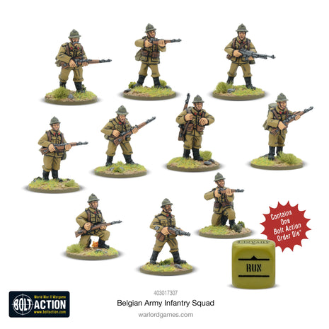 Dit is een foto van het spel Belgian Army Infantry Squad te koop bij Speldorado Spellenwinkel Delft