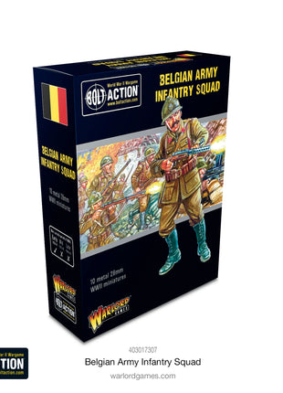 Belgian Army Infantry Squad voor Bolt Action - belgen infantry schaal 1:58 miniatuur