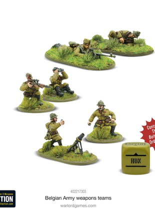 Dit is een foto van het spel Belgian Army Weapons Teams te koop bij Speldorado Spellenwinkel Delft