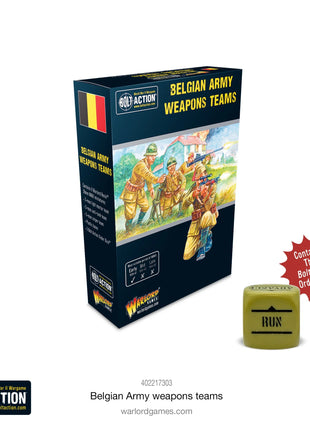 Belgian Army Weapons Teams voor Bolt Action - belgen infantry schaal 1:58 miniatuur