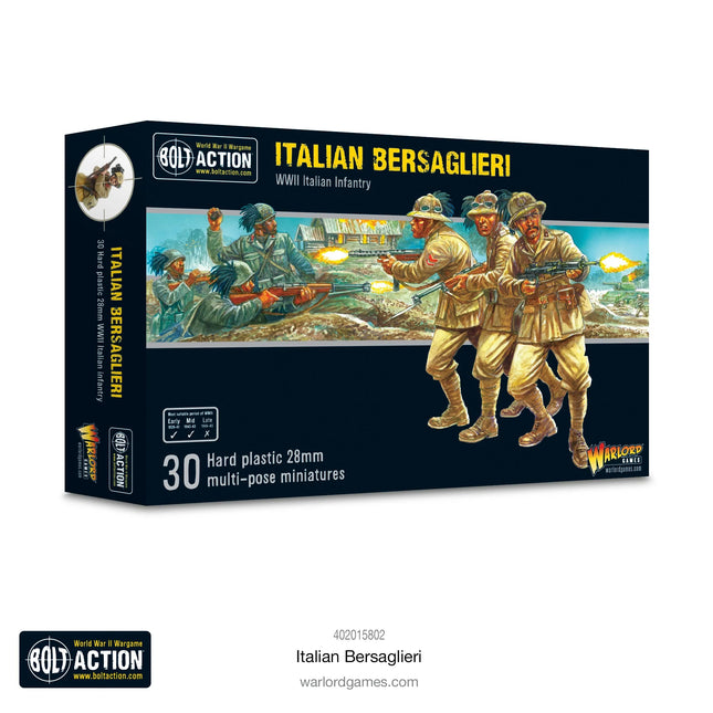 Dit is een foto van het spel Italian Bersaglieri te koop bij Speldorado Spellenwinkel Delft