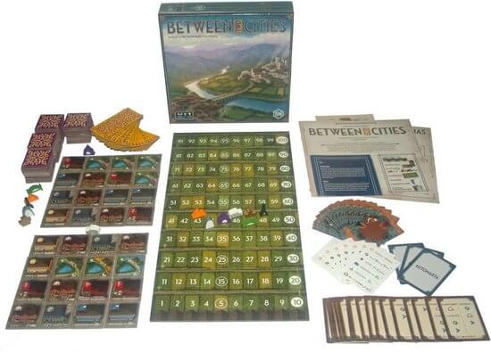 Dit is een foto van het spel Between Two Cities - En te koop bij Speldorado Spellenwinkel Delft