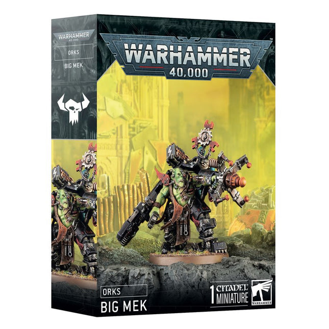 Dit is een afbeelding van het miniatuur Big Mek - Orks voor het spel Warhammer, te koop bij Tabletop Miniature Wargames spellenwinkel Speldorado in delft