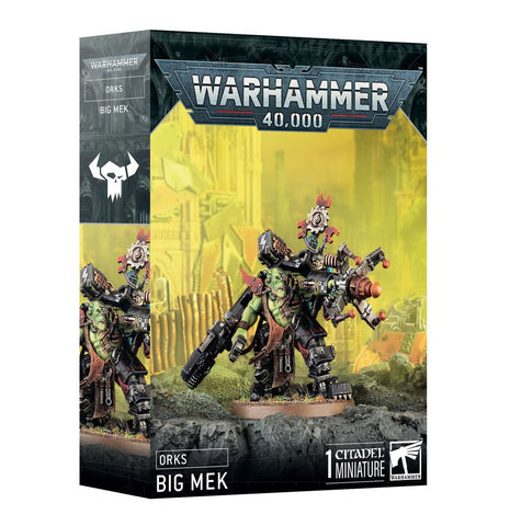 Dit is een afbeelding van het miniatuur Big Mek - Orks voor het spel Warhammer, te koop bij Tabletop Miniature Wargames spellenwinkel Speldorado in delft