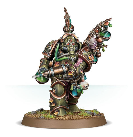 Dit is een afbeelding van het miniatuur Biologus Putrifier - Death Guard voor het spel Warhammer, te koop bij Tabletop Miniature Wargames spellenwinkel Speldorado in delft