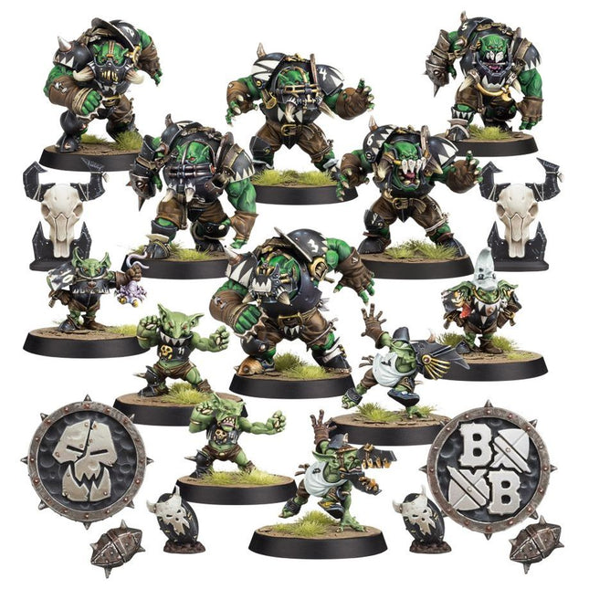 Dit is een foto van het spel Black Orc Team - Blood Bowl te koop bij Speldorado Spellenwinkel Delft