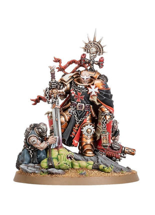 Dit is een afbeelding van het miniatuur High Marshal Helbrecht - Black Templars voor het spel Warhammer, te koop bij Tabletop Miniature Wargames spellenwinkel Speldorado in delft