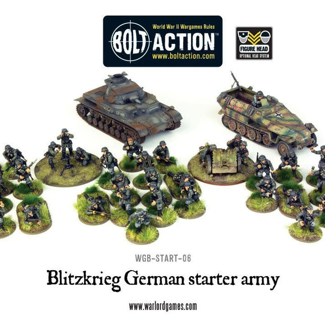Dit is een foto van het spel Blitzkrieg! German Heer Starter Army te koop bij Speldorado Spellenwinkel Delft