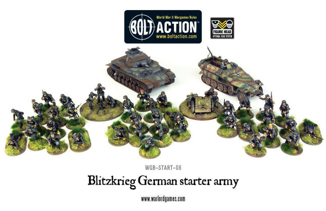 Dit is een foto van het spel Blitzkrieg! German Heer Starter Army te koop bij Speldorado Spellenwinkel Delft