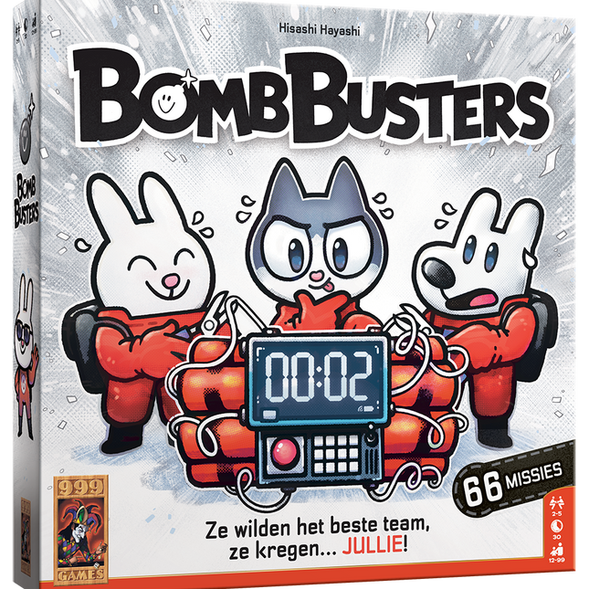 Spelers werken samen aan het ontmantelen van een bom in Bomb Busters, coöperatief deductiespel