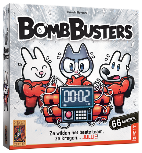 Spelers werken samen aan het ontmantelen van een bom in Bomb Busters, coöperatief deductiespel