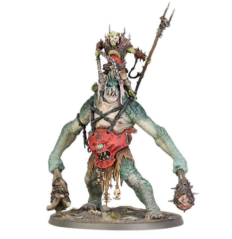 Dit is een afbeelding van het miniatuur Breaka-Boss On Mirebrute Troggoth - Gloomspite Gitz voor het spel Warhammer, te koop bij Tabletop Miniature Wargames spellenwinkel Speldorado in delft
