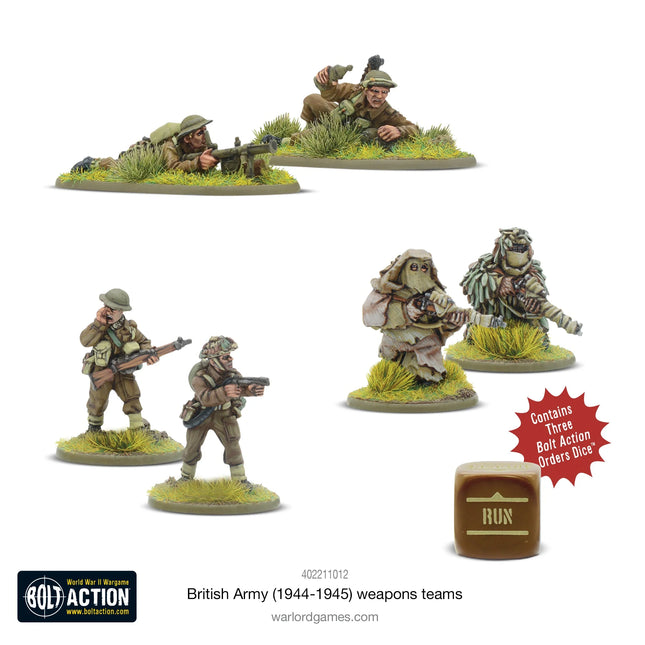 Dit is een foto van het spel British Army (1944-45) Weapons Teams te koop bij Speldorado Spellenwinkel Delft