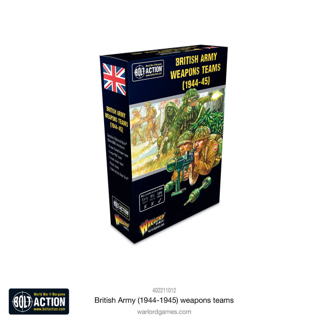 Dit is een foto van het spel British Army (1944-45) Weapons Teams te koop bij Speldorado Spellenwinkel Delft