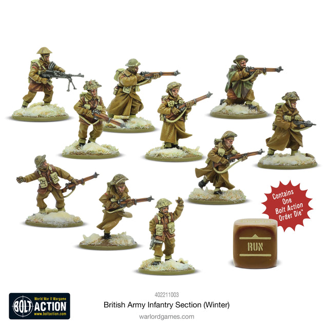 Dit is een foto van het spel British Infantry Section (Winter) te koop bij Speldorado Spellenwinkel Delft