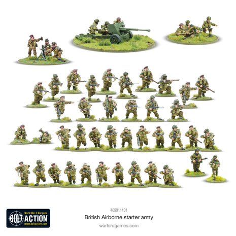 Dit is een foto van het spel British Airborne Starter Army te koop bij Speldorado Spellenwinkel Delft