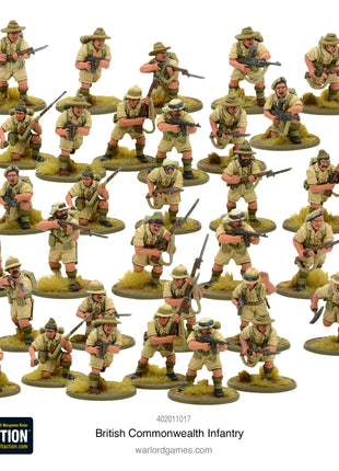 Dit is een foto van het spel British commonwealth infantry te koop bij Speldorado Spellenwinkel Delft