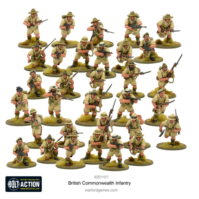 Dit is een foto van het spel British commonwealth infantry te koop bij Speldorado Spellenwinkel Delft