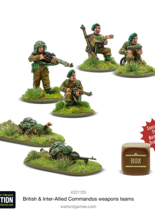 Dit is een foto van het spel British & Inter-Allied Commandos Weapons Teams te koop bij Speldorado Spellenwinkel Delft