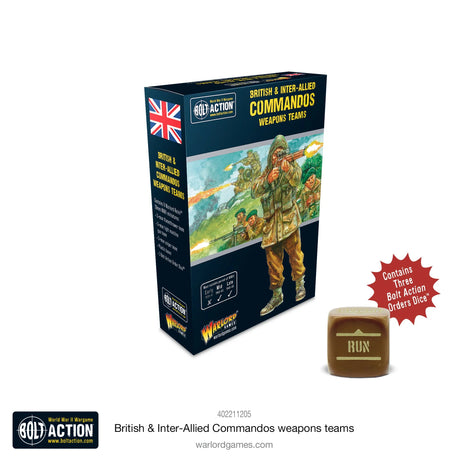 Dit is een foto van het spel British & Inter-Allied Commandos Weapons Teams te koop bij Speldorado Spellenwinkel Delft