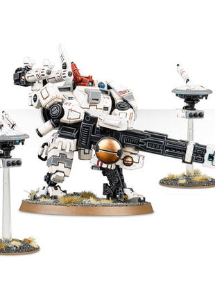 Dit is een afbeelding van het miniatuur Broadside Battlesuit - Tau Empire voor het spel Warhammer, te koop bij Tabletop Miniature Wargames spellenwinkel Speldorado in delft