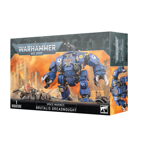 Dit is een afbeelding van het miniatuur Brutalis Dreadnought - Space Marines voor het spel Warhammer, te koop bij Tabletop Miniature Wargames spellenwinkel Speldorado in delft