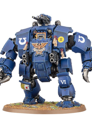 Dit is een afbeelding van het miniatuur Brutalis Dreadnought - Space Marines voor het spel Warhammer, te koop bij Tabletop Miniature Wargames spellenwinkel Speldorado in delft