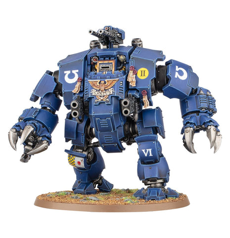 Dit is een afbeelding van het miniatuur Brutalis Dreadnought - Space Marines voor het spel Warhammer, te koop bij Tabletop Miniature Wargames spellenwinkel Speldorado in delft