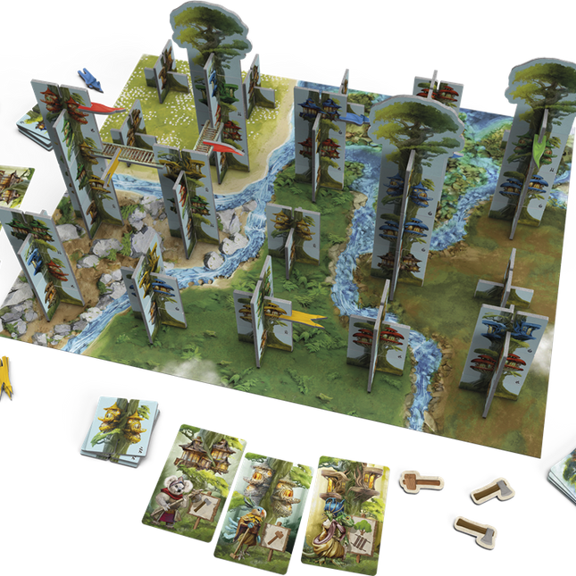 Dit is een foto van het spel Builders of Sylvan Dale te koop bij Speldorado Spellenwinkel Delft